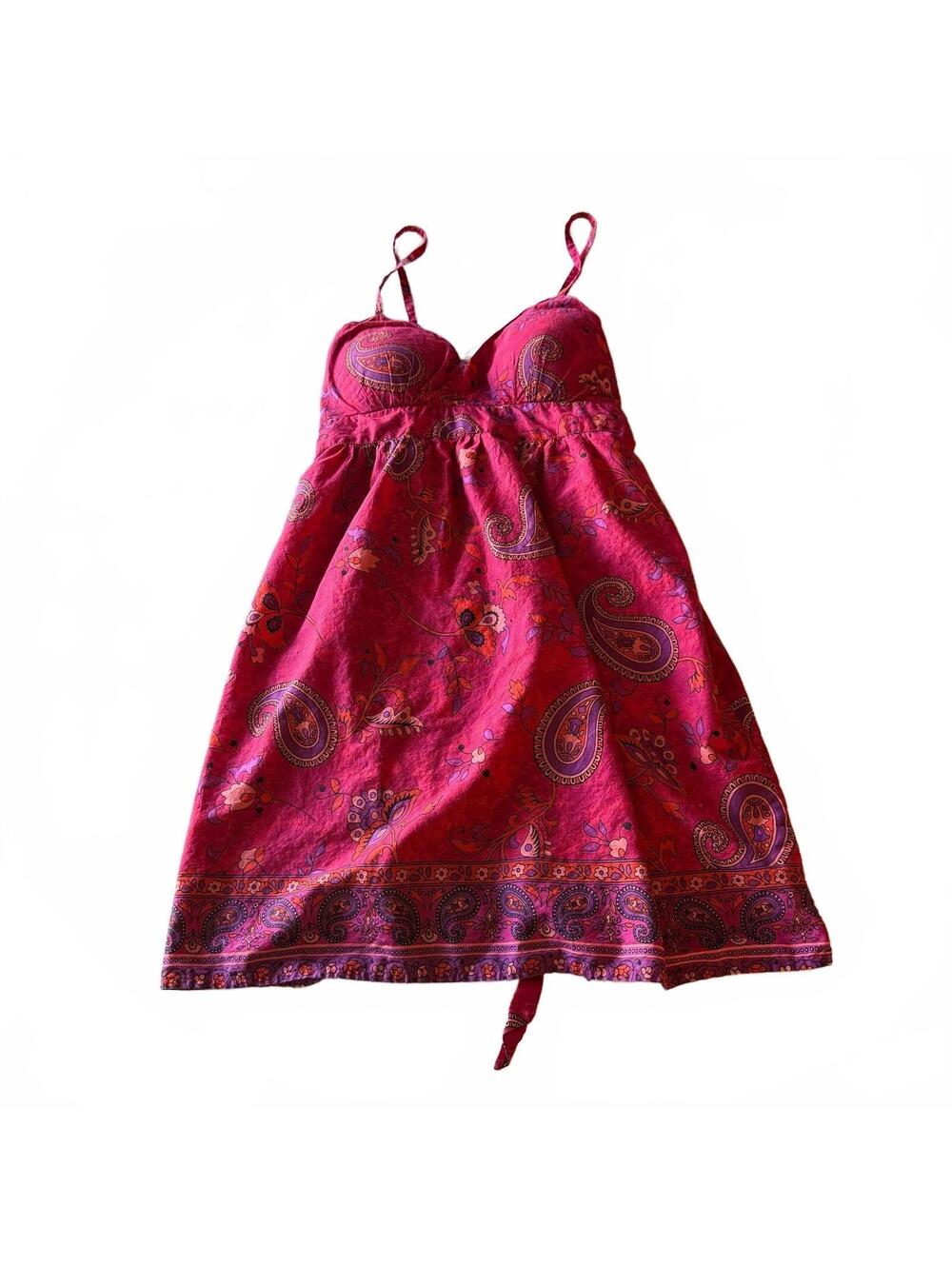 No Boundaries Y2K Early 2000s Fairycore Paisley Sundress Boho Cottagecore Sz L - Picture 2 of 4
